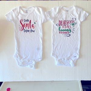 12months old onesies Christmas